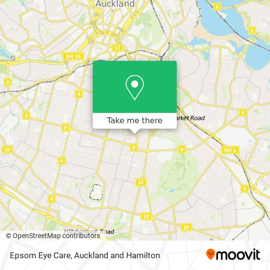 Epsom Eye Care map