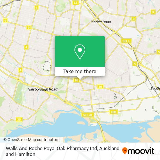 Walls And Roche Royal Oak Pharmacy Ltd地图