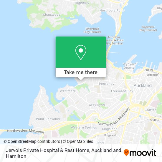Jervois Private Hospital & Rest Home map
