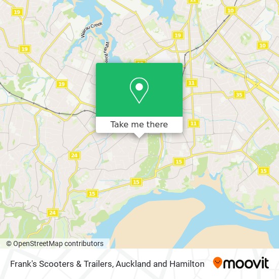 Frank's Scooters & Trailers map
