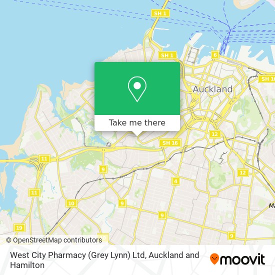 West City Pharmacy (Grey Lynn) Ltd map