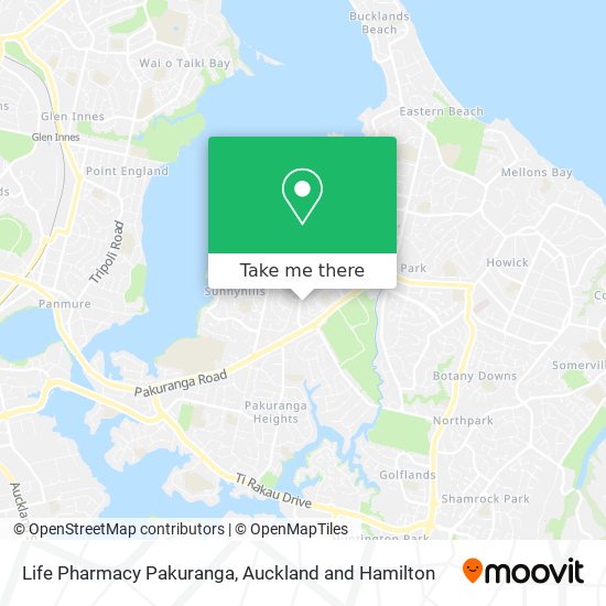 Life Pharmacy Pakuranga map