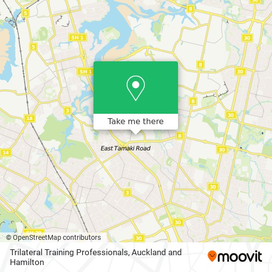 Trilateral Training Professionals map