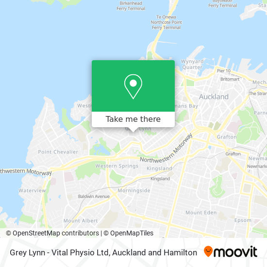 Grey Lynn - Vital Physio Ltd map