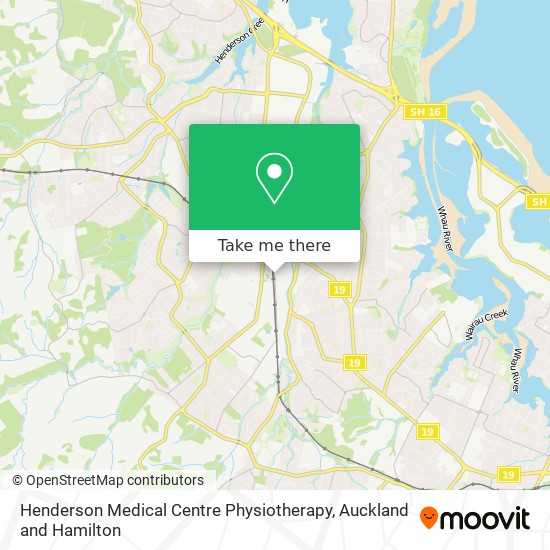 Henderson Medical Centre Physiotherapy map