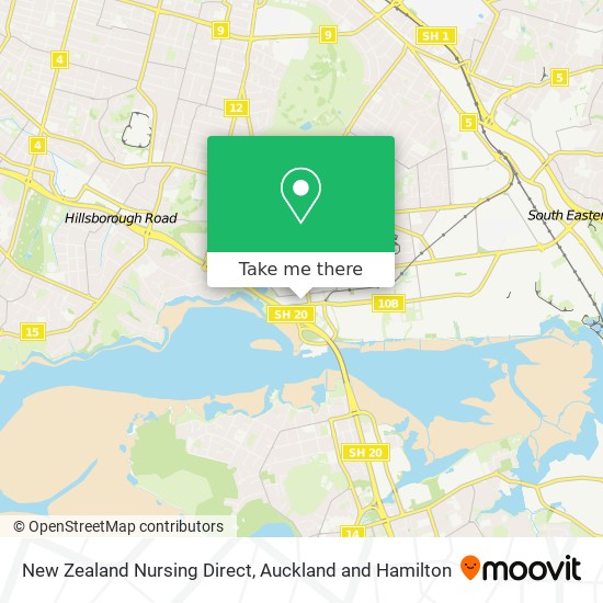 New Zealand Nursing Direct map