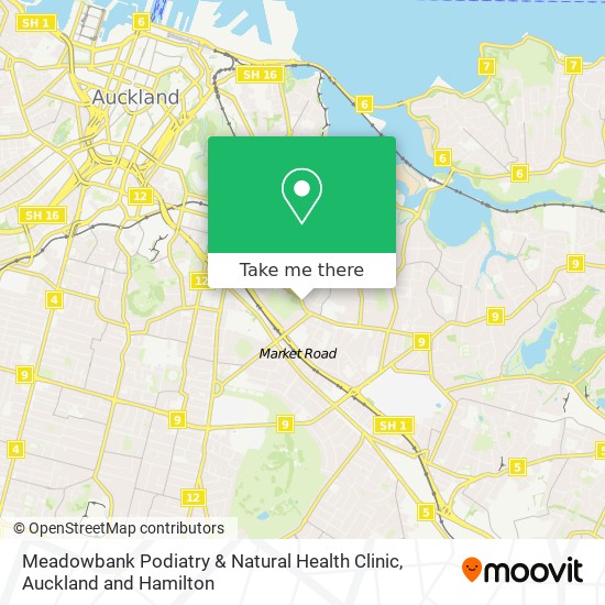 Meadowbank Podiatry & Natural Health Clinic map