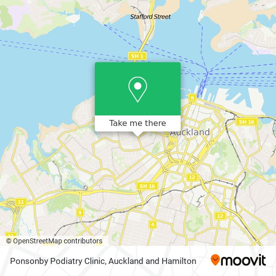 Ponsonby Podiatry Clinic map