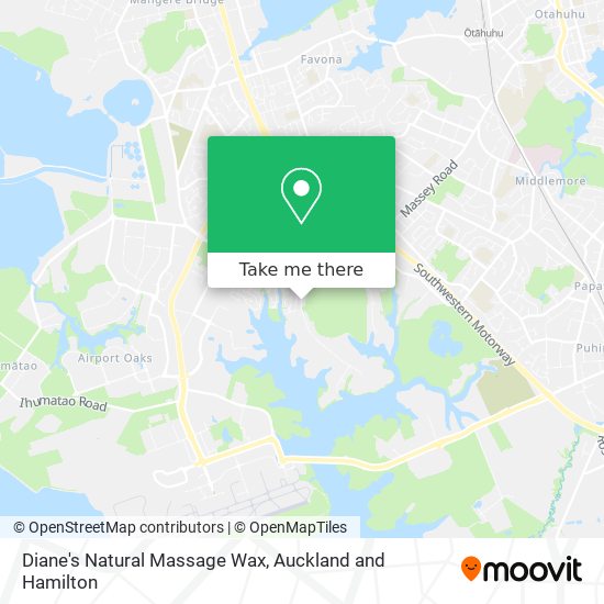 Diane's Natural Massage Wax map