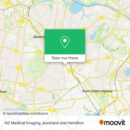 NZ Medical Imaging map