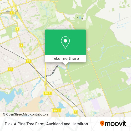 Pick-A-Pine Tree Farm map