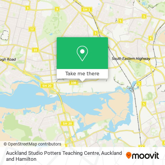 Auckland Studio Potters Teaching Centre map