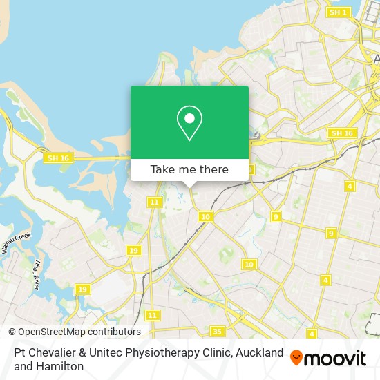 Pt Chevalier & Unitec Physiotherapy Clinic map