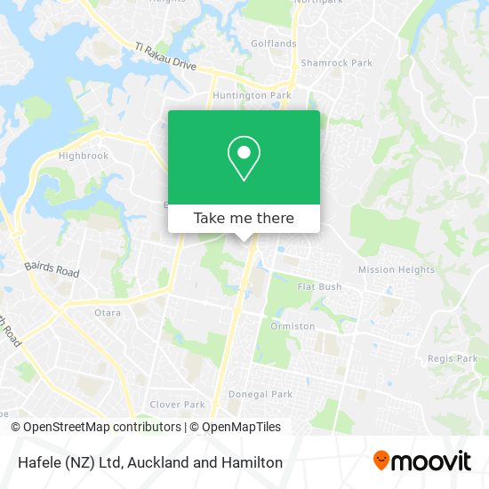 Hafele (NZ) Ltd map