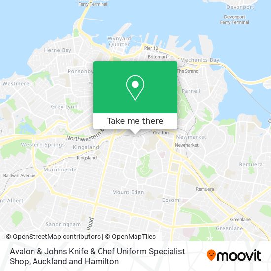 Avalon & Johns Knife & Chef Uniform Specialist Shop map