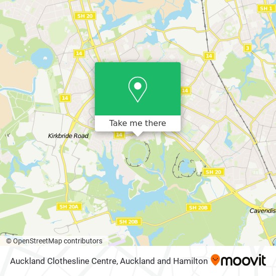 Auckland Clothesline Centre map