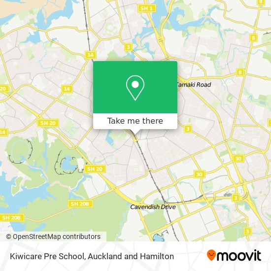 Kiwicare Pre School map