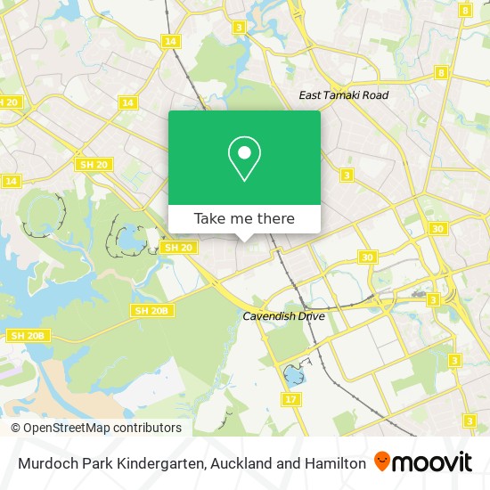 Murdoch Park Kindergarten map