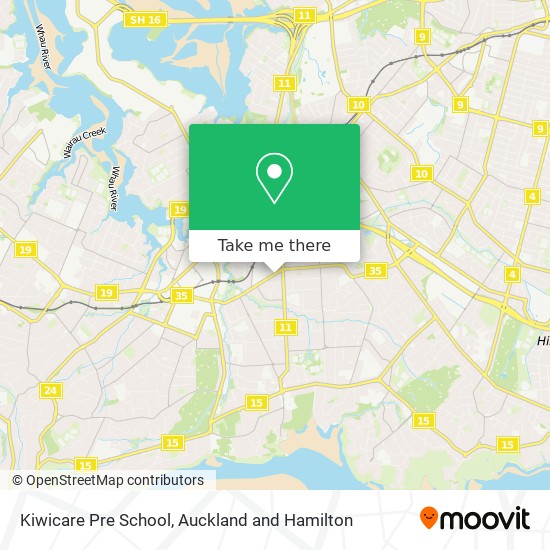 Kiwicare Pre School map