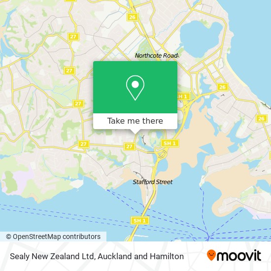 Sealy New Zealand Ltd map