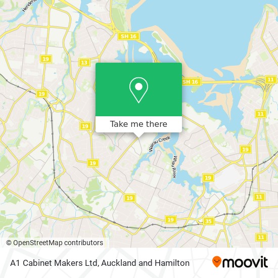 A1 Cabinet Makers Ltd map