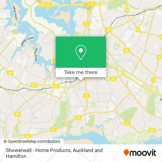 Showerwell - Home Products map