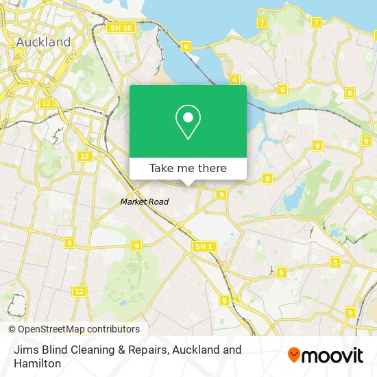 Jims Blind Cleaning & Repairs map