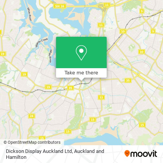 Dickson Display Auckland Ltd map