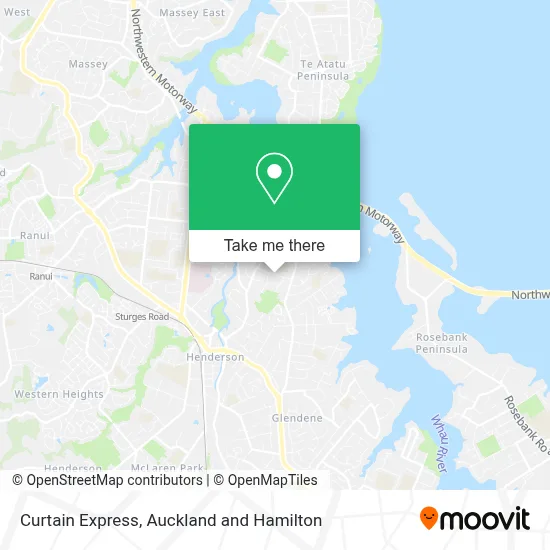 Curtain Express map