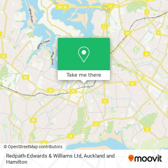 Redpath-Edwards & Williams Ltd map