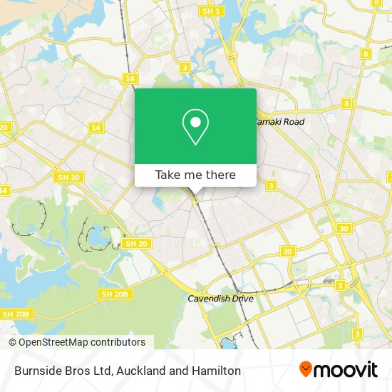 Burnside Bros Ltd map
