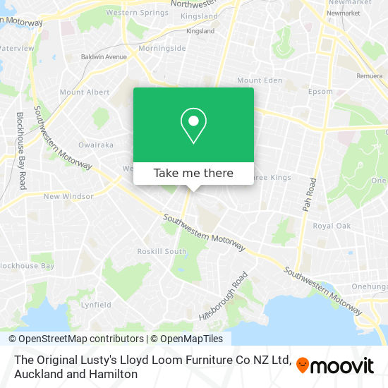 The Original Lusty's Lloyd Loom Furniture Co NZ Ltd地图