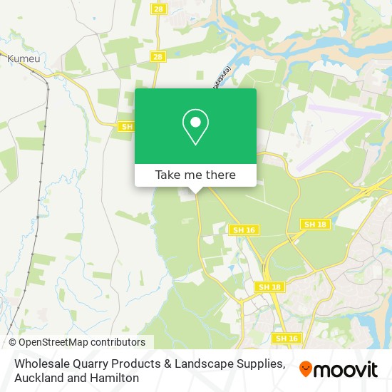 Wholesale Quarry Products & Landscape Supplies map