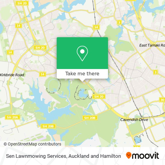 Sen Lawnmowing Services map