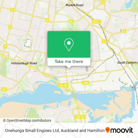 Onehunga Small Engines Ltd map