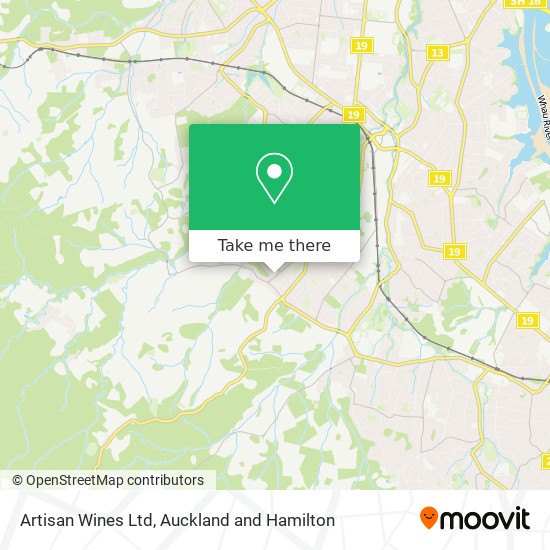 Artisan Wines Ltd map