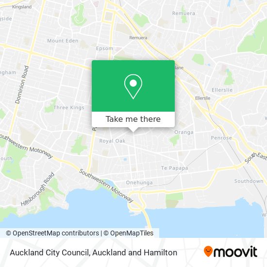 Auckland City Council map
