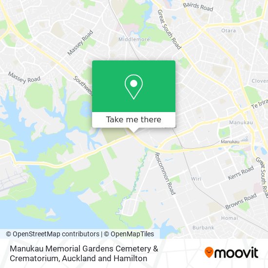 Manukau Memorial Gardens Cemetery & Crematorium map