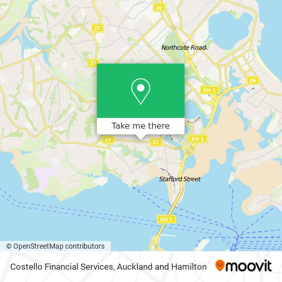 Costello Financial Services map