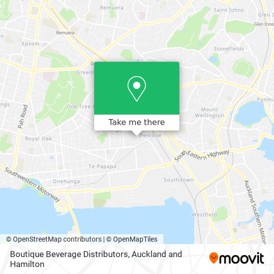 Boutique Beverage Distributors map