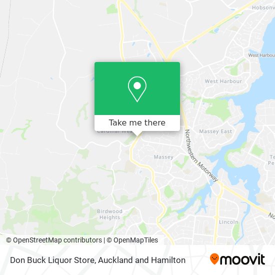 Don Buck Liquor Store map