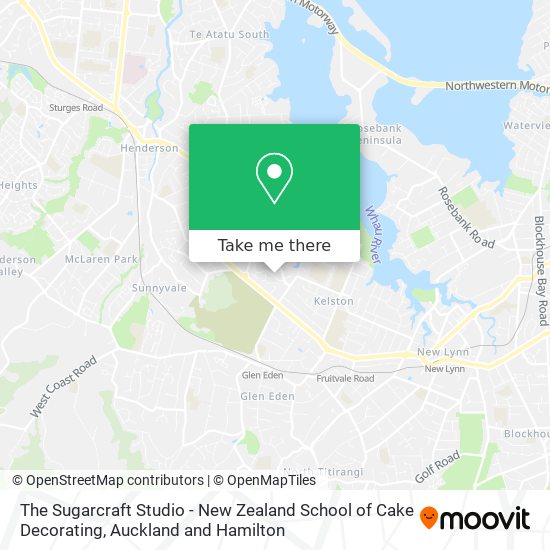 The Sugarcraft Studio - New Zealand School of Cake Decorating map