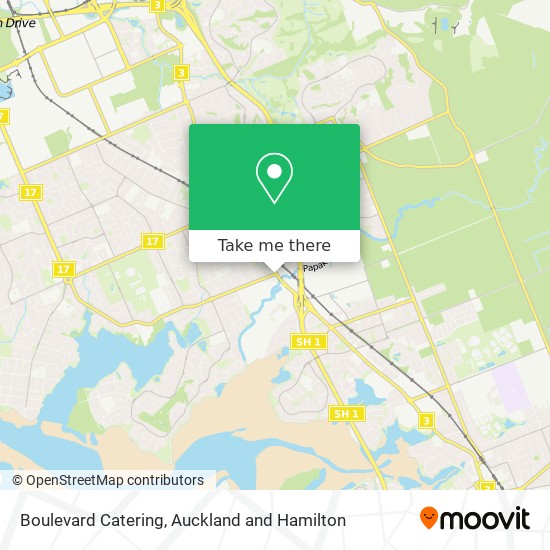 Boulevard Catering map