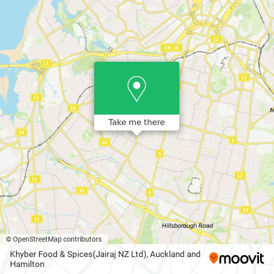 Khyber Food & Spices(Jairaj NZ Ltd) map