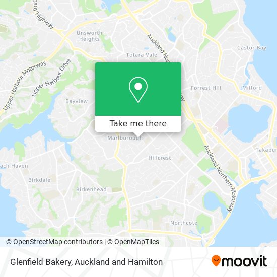 Glenfield Bakery map