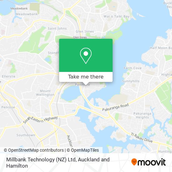 Millbank Technology (NZ) Ltd map