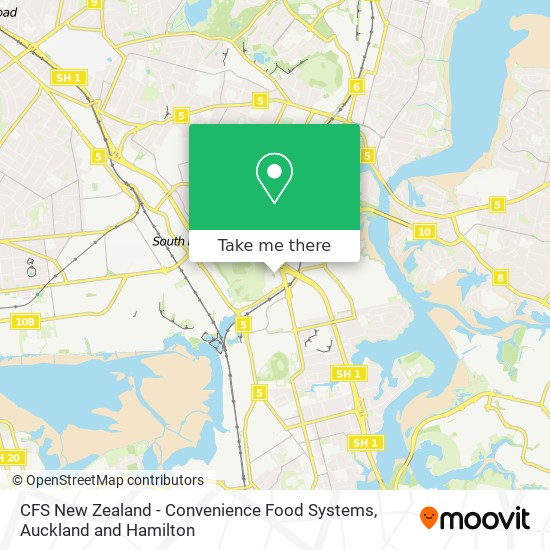 CFS New Zealand - Convenience Food Systems map