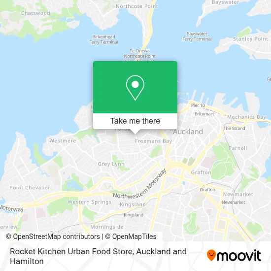 Rocket Kitchen Urban Food Store map