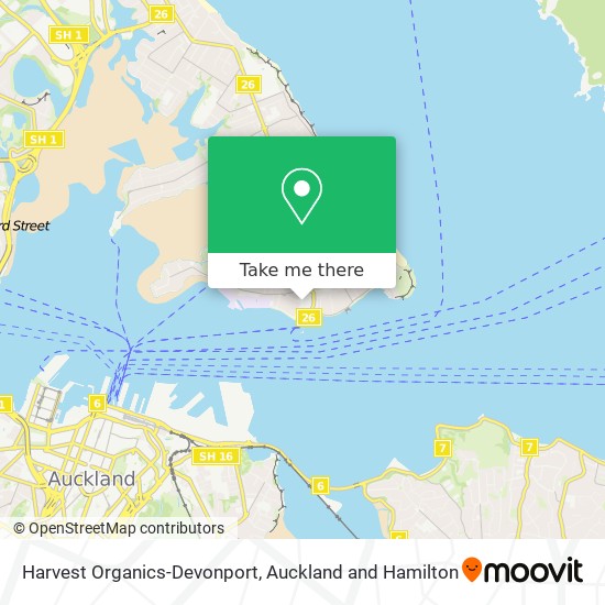 Harvest Organics-Devonport map