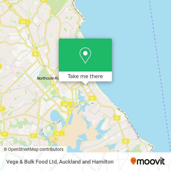 Vege & Bulk Food Ltd map